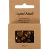 Krystalperler, Tigerøje, diam. 7-12 mm, hulstr. 1 mm, brun, 63stk./ 1 pk.
