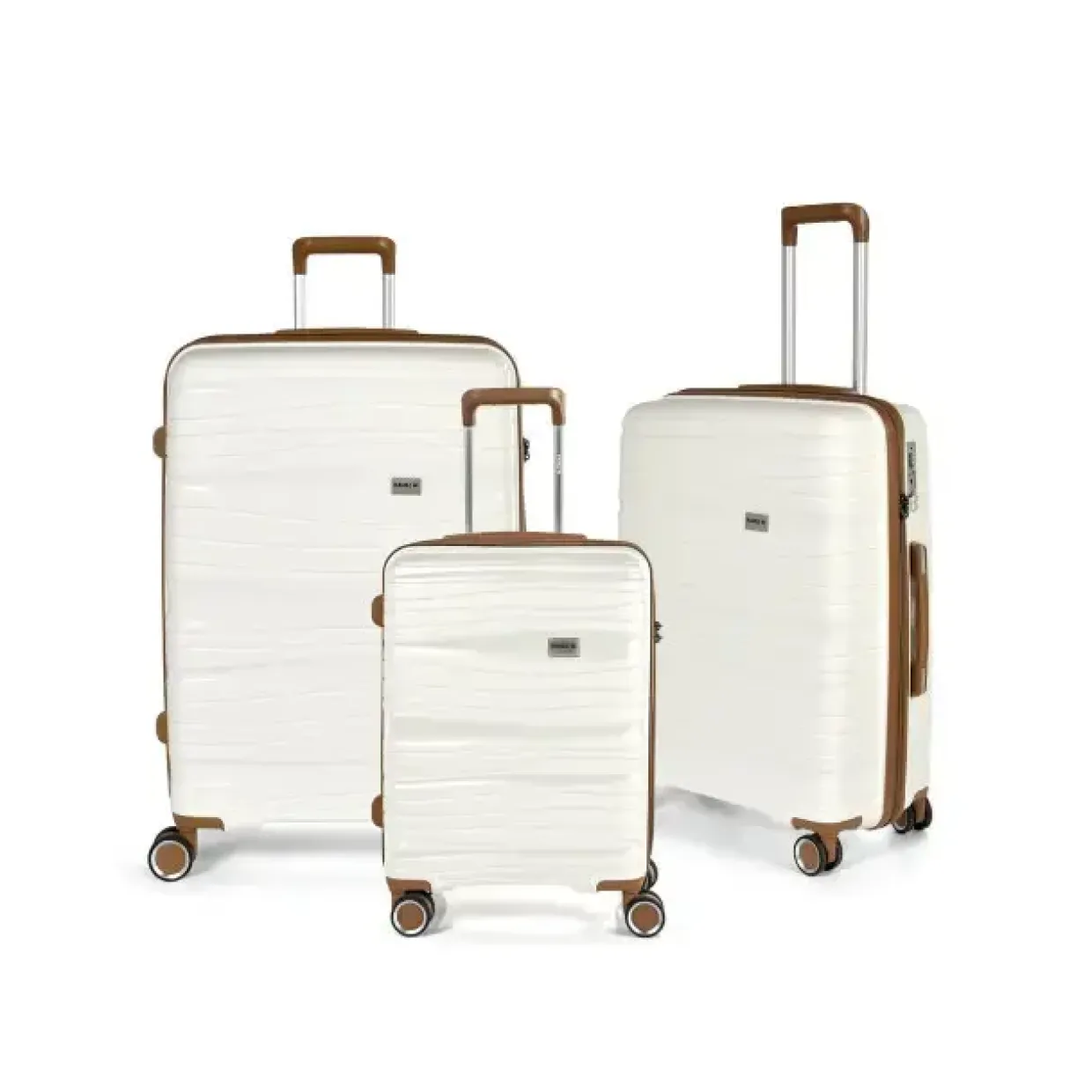 Kuffertsæt RW Travel Alfrida hvid 20”/24”/28” PP-plast med TSA-lås