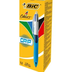 Kuglepen 4 farver Bic Grip - Køb minimum 12 stk.