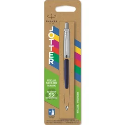 Kuglepen Parker Jotter 55% recycled blister marineblå
