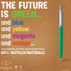 Kuglepen Parker Jotter 55% recycled blister sort