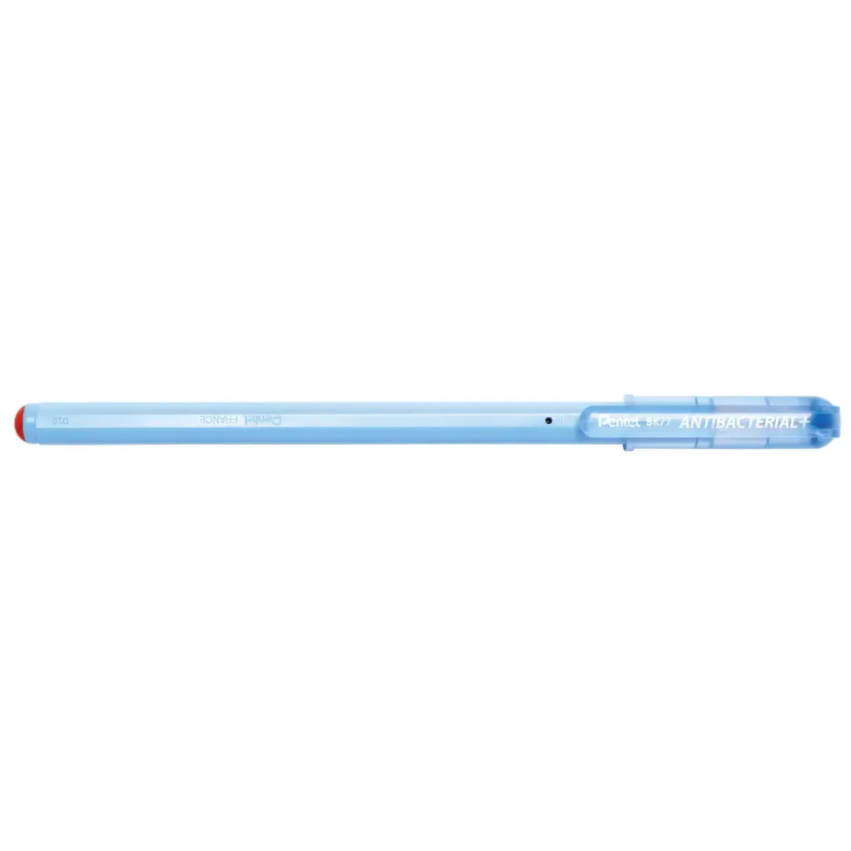Kuglepen - Pentel BK77AB-BE 0,7 antibakteriel - rød - 12 stk