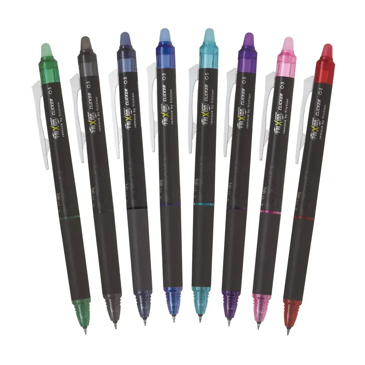 Kuglepen Pilot Frixion Point Clicker m. klik 0,5 sort - Køb minimum 12 stk.