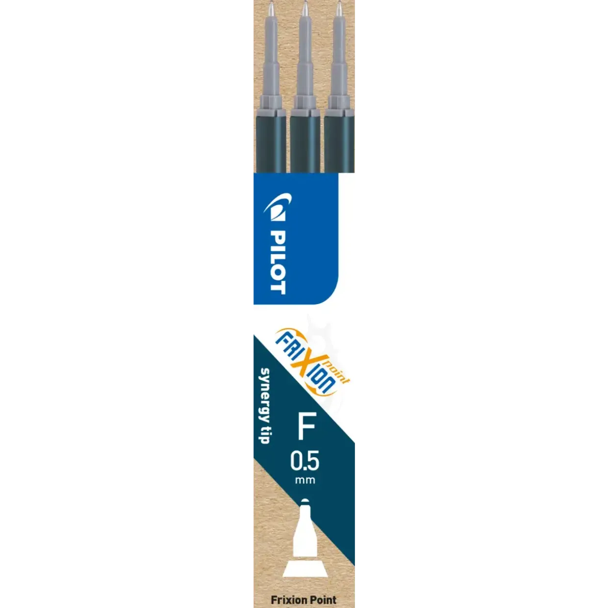 Kuglepen Pilot Frixion Point Clicker 0,5 refil blå sort (3)