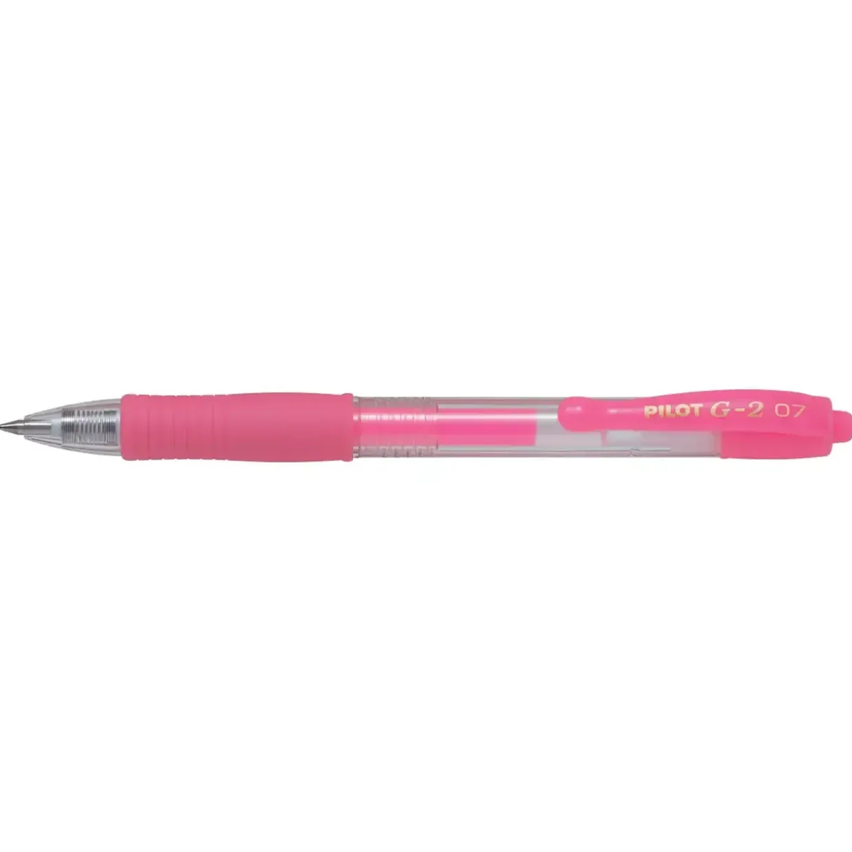 Kuglepen, Pilot Gelpen, G-2, m/klik, 0,7, neon pink