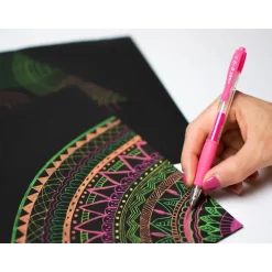 Kuglepen, Pilot Gelpen, G-2, m/klik, 0,7, neon pink