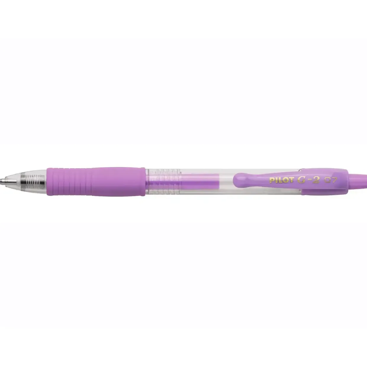 Kuglepen, Pilot Gelpen, G-2, m/klik, 0,7, pastel violet - Køb minimum 12 stk.