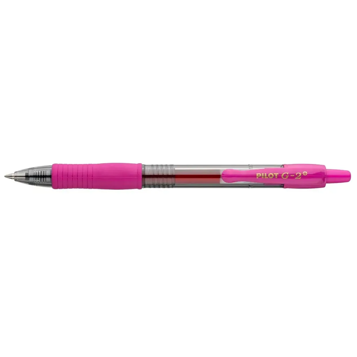Kuglepen, Pilot Gelpen, G-2, Plus Begreen, m/klik, 0,7, pink