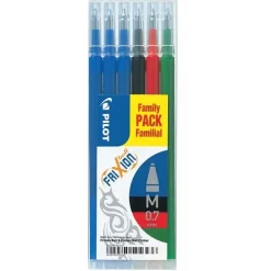 Kuglepen refill Assorteret til Pilot Frixion Clicker 0,7 - Sæt med 6 stk