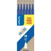 Kuglepen refill - Blå - Pilot Frixion Clicker - 0,7 mm - 6 stk.