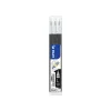 Kuglepen refill Pilot Frixion Clicker m. klik 1,0 sort (3 stk)