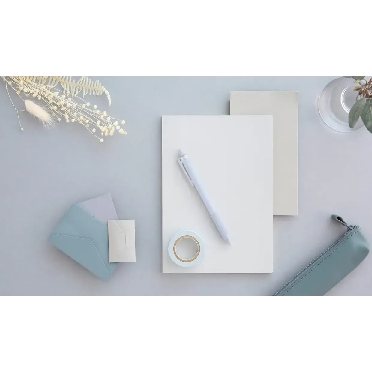 Kuglepen Tombow MONO graph Lite smokey blå