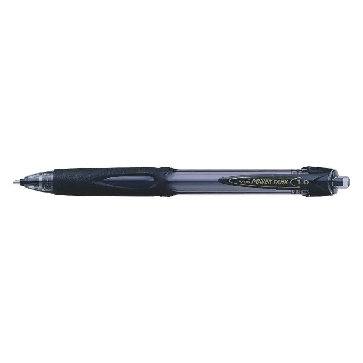 Kuglepen Uni PowerTank m/klik medium 0,4mm sort SN220 - 12 stk