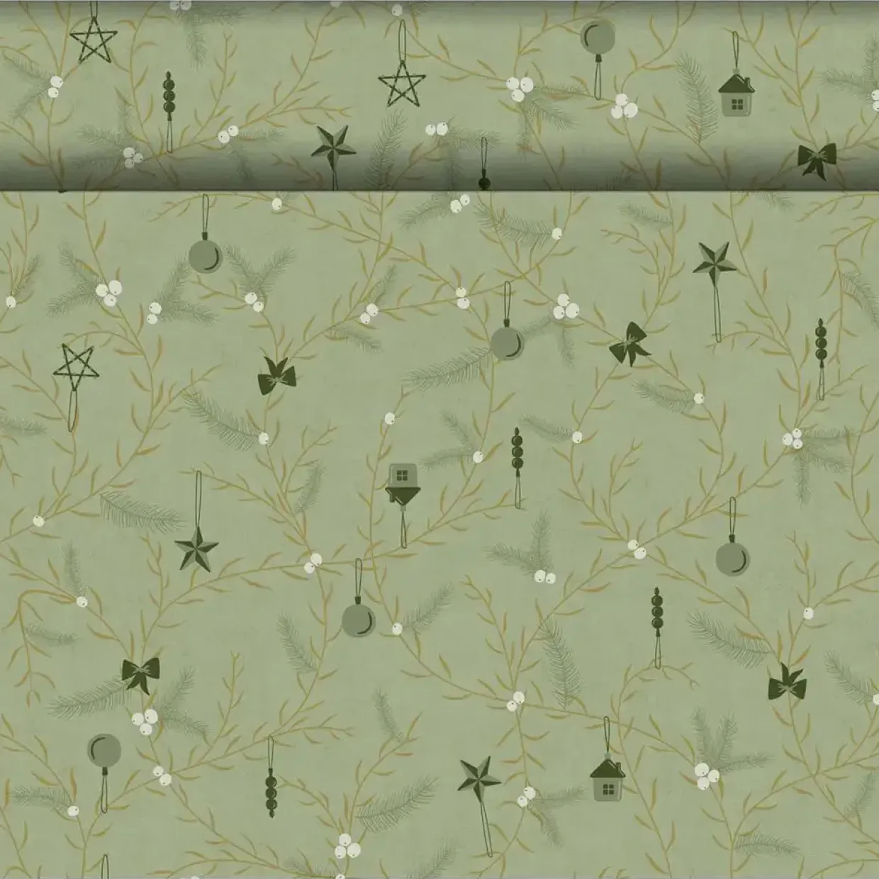Kuvertløber – Dunicel Noel Pistachio – tete-a-tete – 24 x 0,4 m – 4 stk<