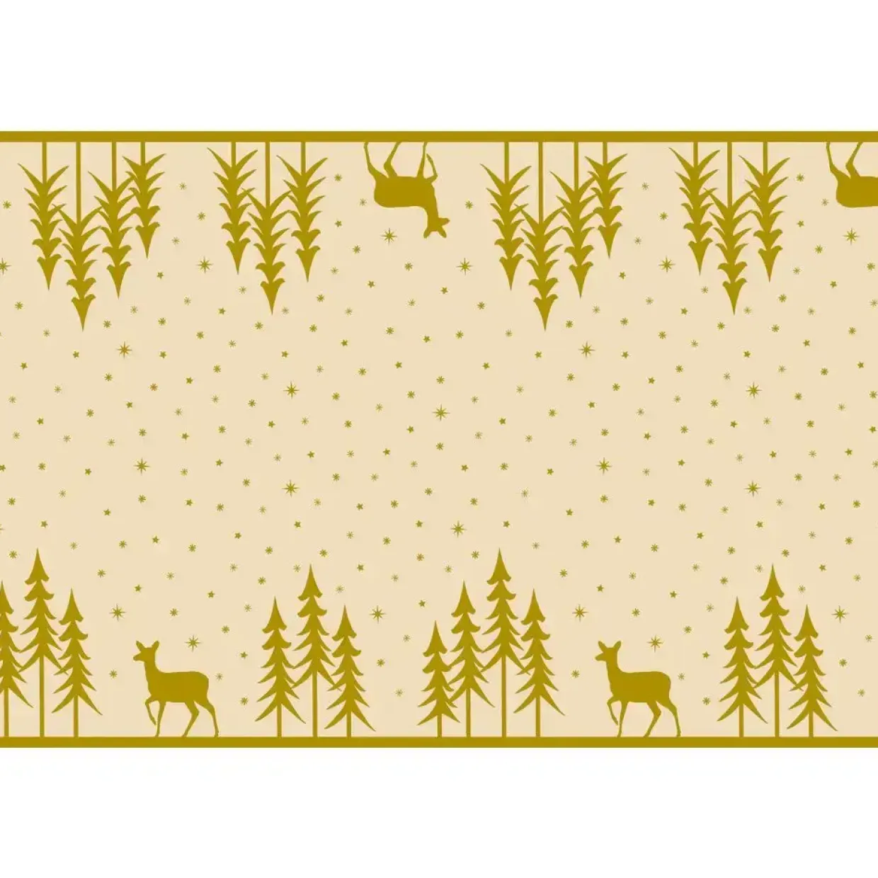 Kuvertløber, Golden Winter, 2400x40cm, beige, airlaid, perforeret for hver 1,2 m - 4 stk