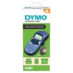 Labelmaskine - Dymo LetraTag 100H - Inkl. 1 rl papirtape - 1 stk
