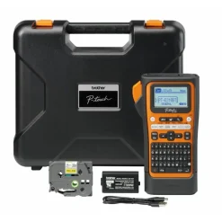 Labelprinter - Brother PT-E310BTVP - Sort/Orange