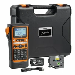 Labelprinter - Brother PT-E310BTVP - Sort/Orange