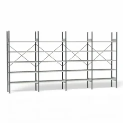 Lagerreol Åben V06 2100x4000x400 RAL 7035