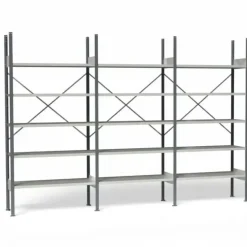 Lagerreol Åben V06 2100x4000x600 RAL 7035