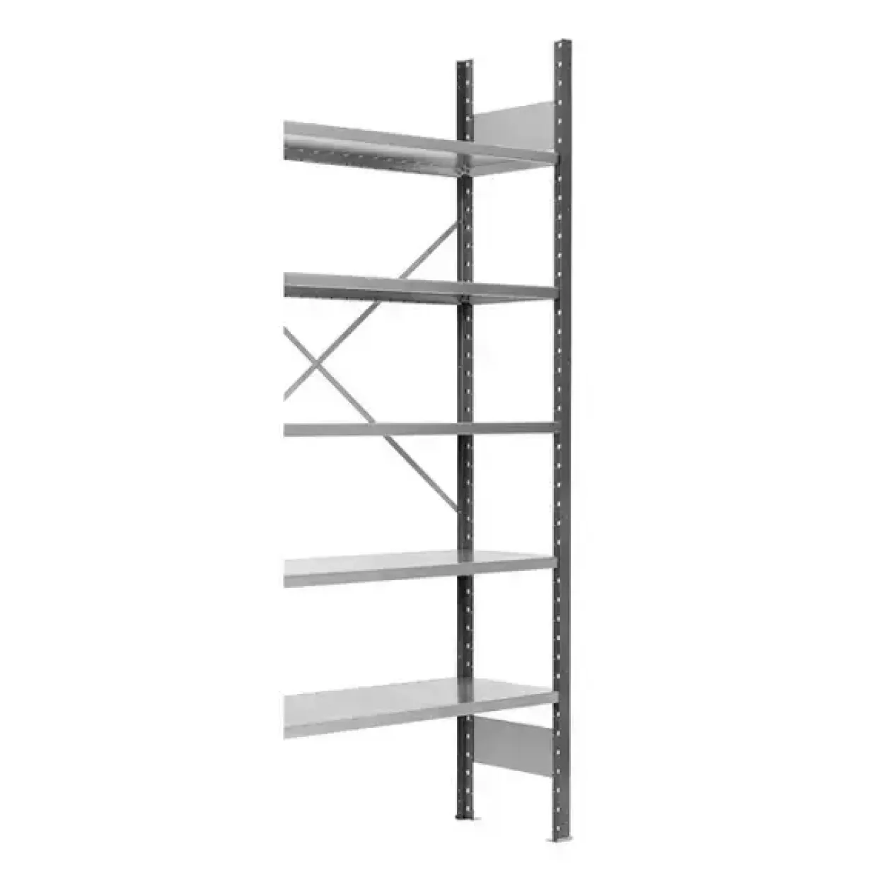Lagerreol V06 Følgesektion 2100x400 mm Åben / Galv
