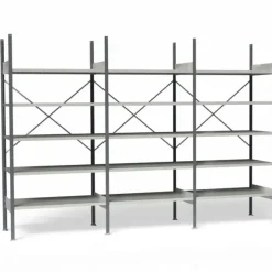Lagerreol V06 – 2100 × 3000 × 600 mm – RAL 7035