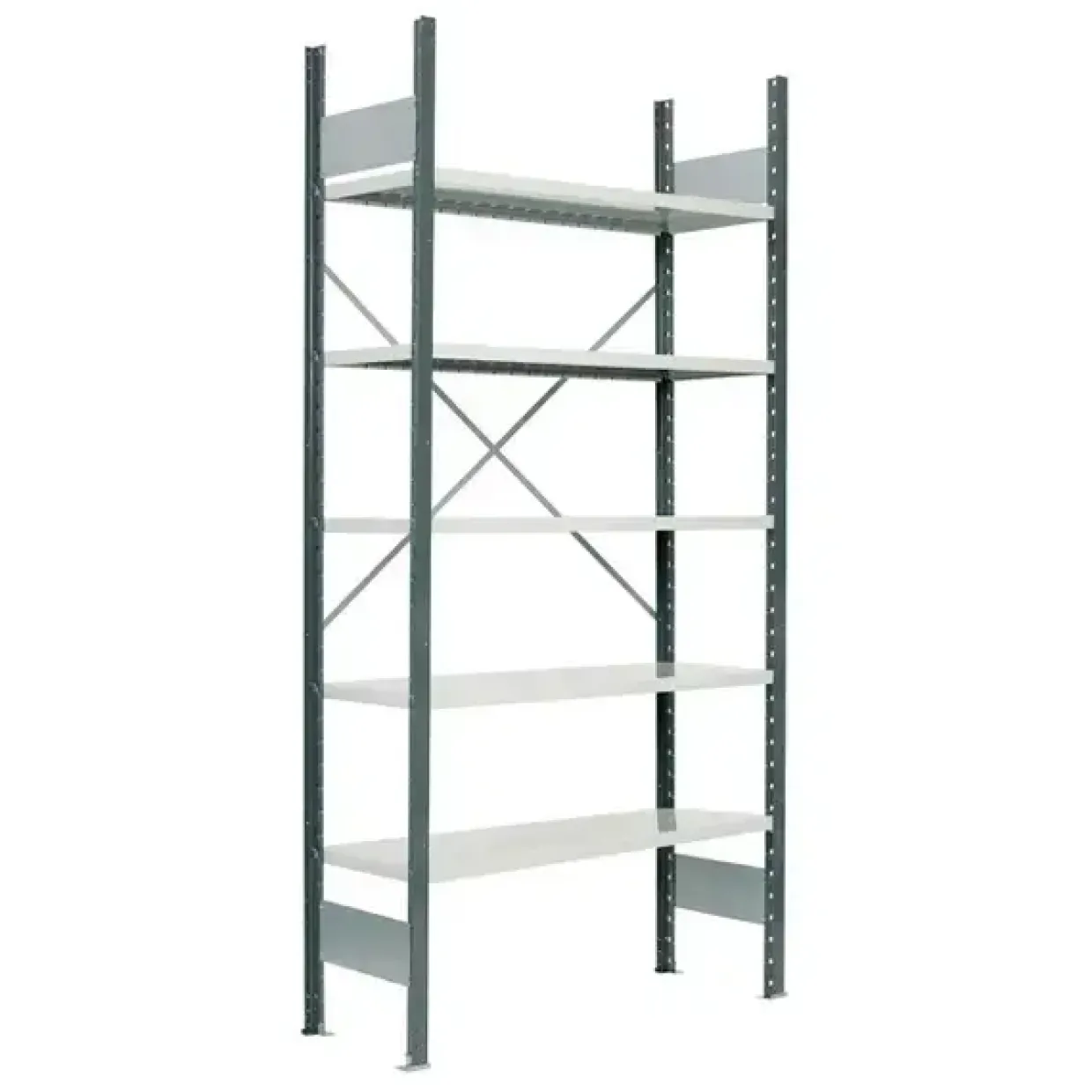 Lagerreol V06 Startsektion 2100x400 mm Åben / 7035