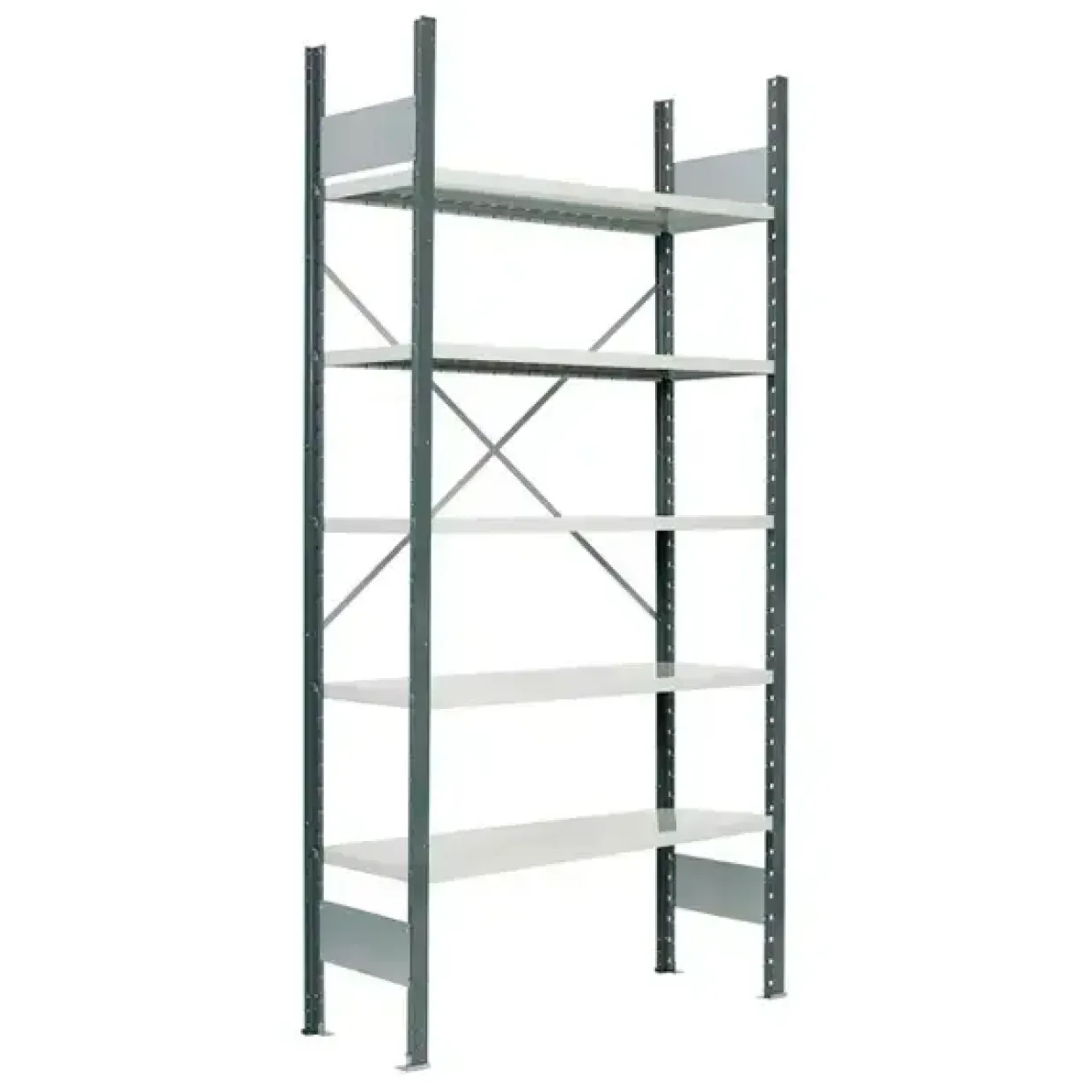 Lagerreol V06 Startsektion 2100x300 mm Åben / 7035