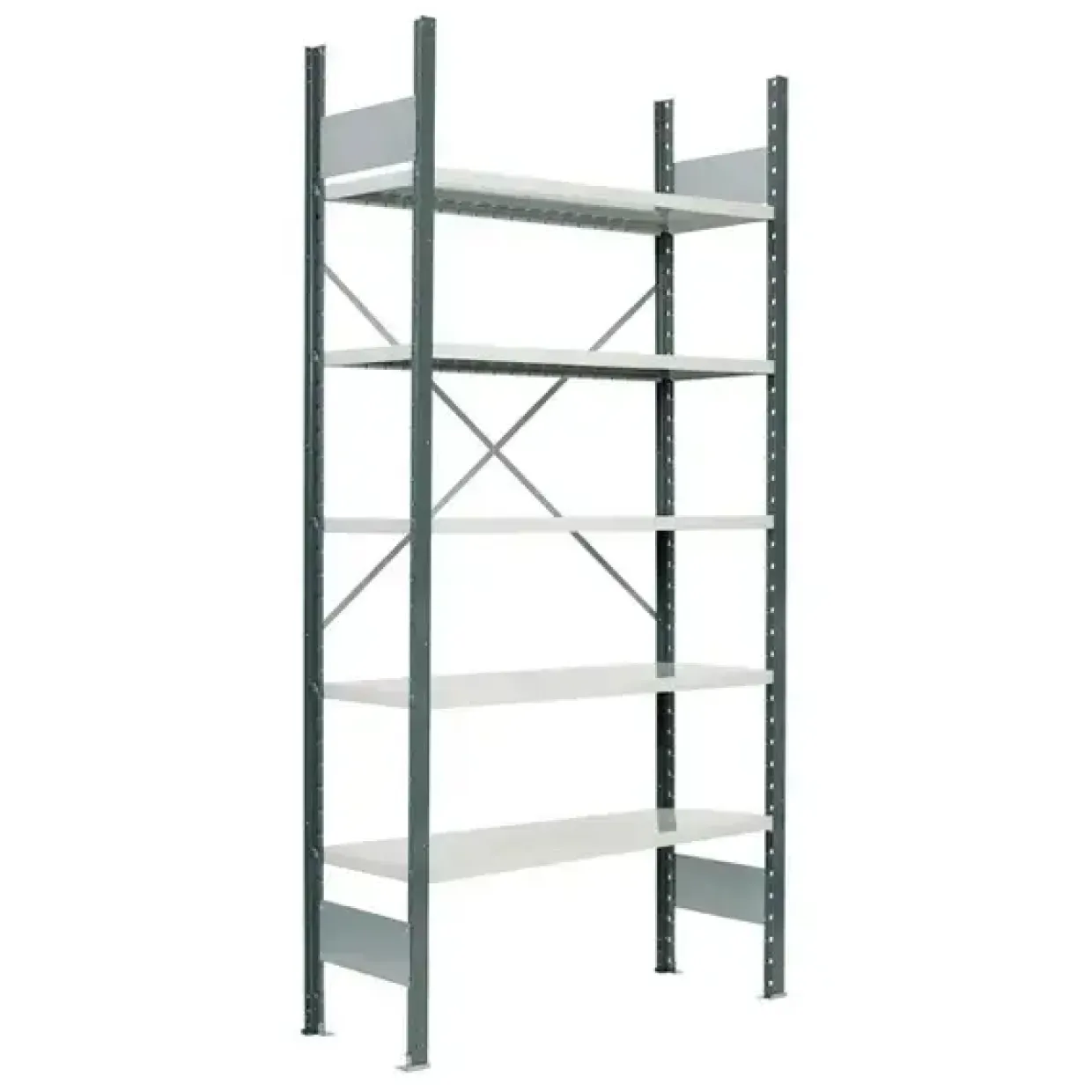 Lagerreol V06 Startsektion 2100x500 mm Åben / 7035