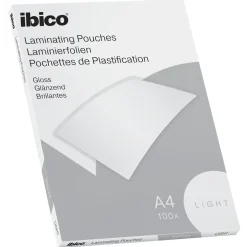 Lamineringslommer A4 - Ibico Basic Light 80 my - 100 stk