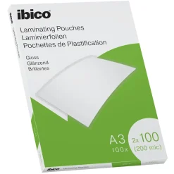 Lamineringslommer A3 - Ibico 100mic - 100stk
