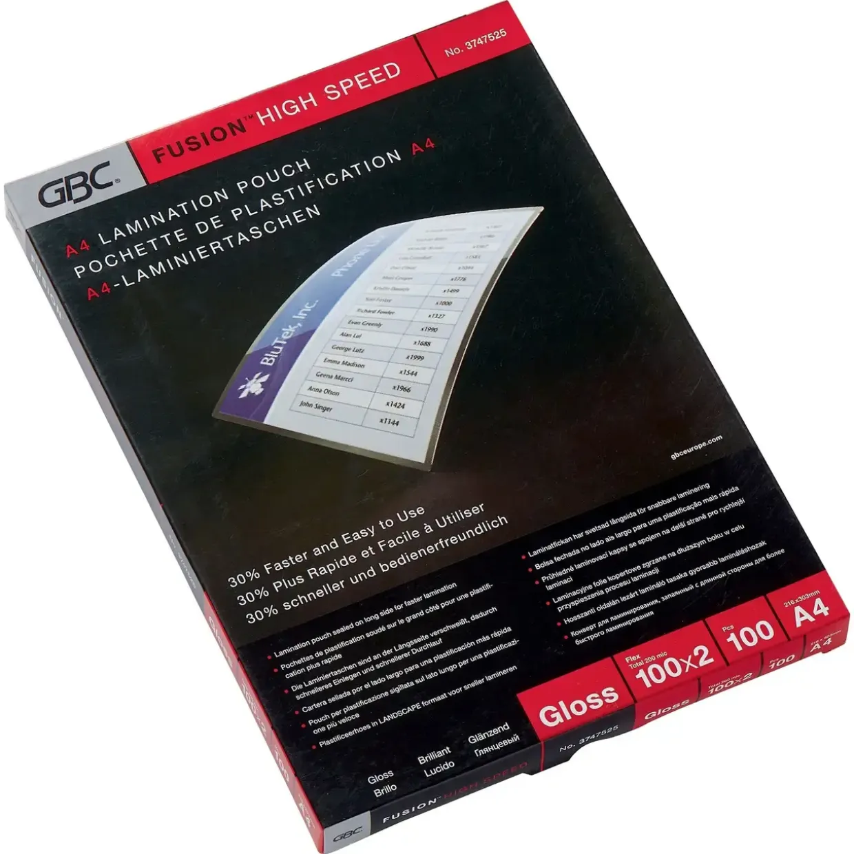 Lamineringslommer GBC A4 HiSp 100mic (100)