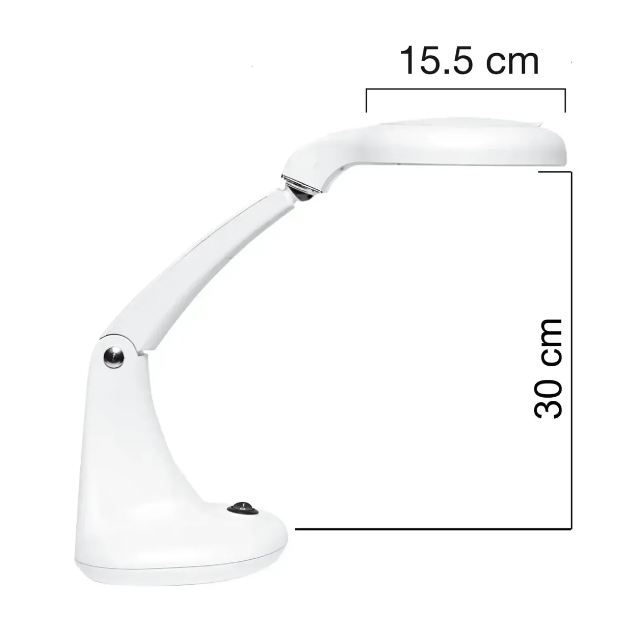 Lampe med forstørrelsesglas Unilux Mini Zoom LED lampe hvid