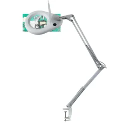 Lampe med lup Unilux Zoom hvid