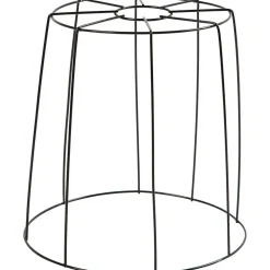 Lampeskærm højde 20 cm diam. 15,5-20 cm sort - 1 stk