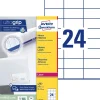 Laseretiketter - Avery L7180 - 24 pr. ark - 70 x 36 mm - 100 ark