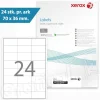 Laseretiketter - Xerox Multilabels 70 x 36 mm 003R97415 - Hvid - 24 pr. ark - 100 ark