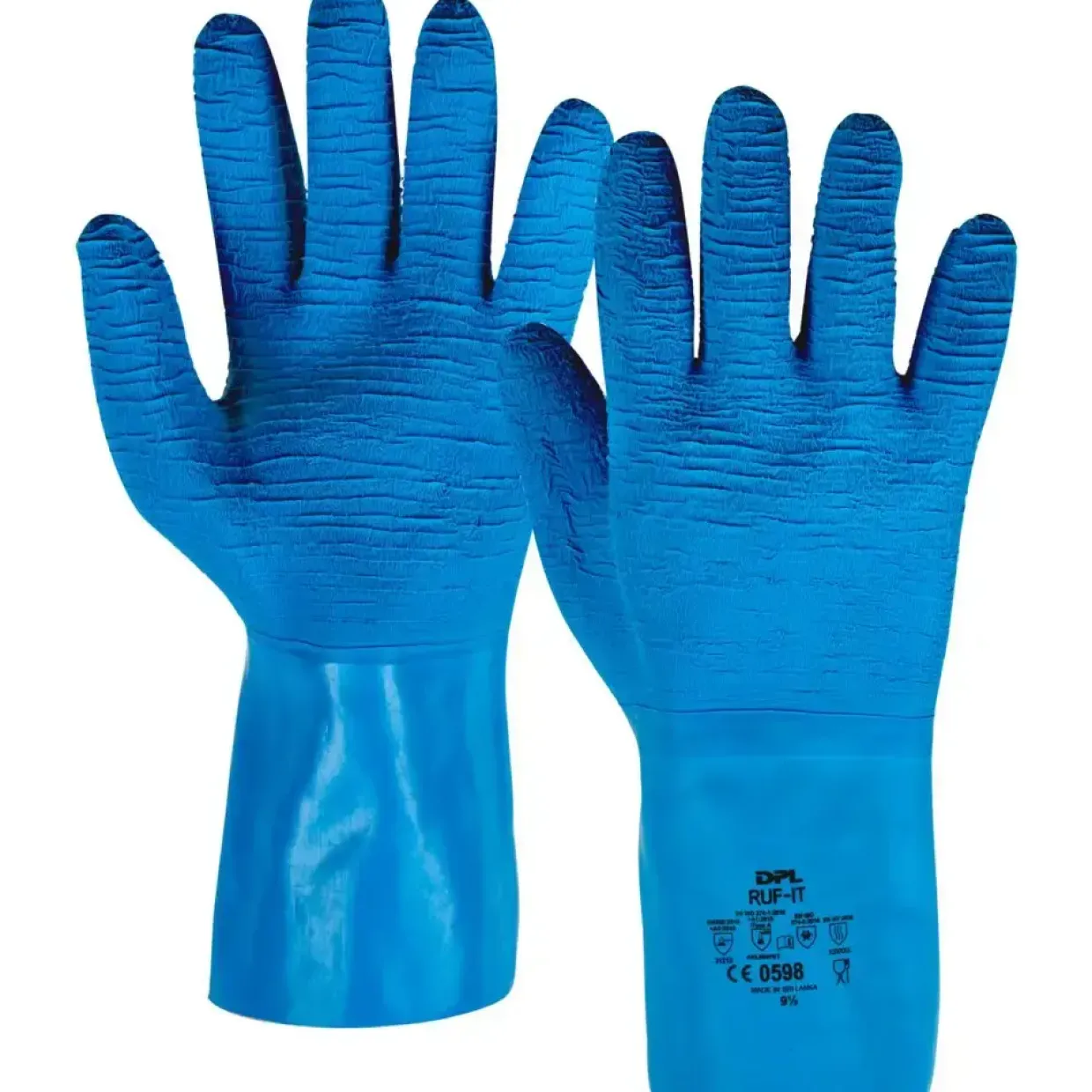 Latex handsker DPL Ruf-it Str. 10 XL grøn varmeresistent - 12 par