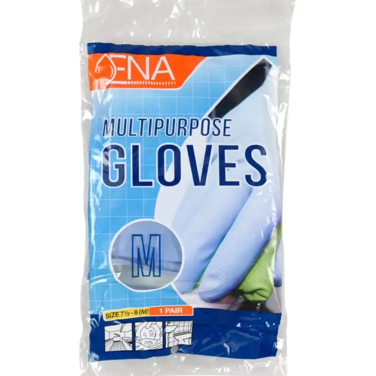 Latexhandsker ENA XXL blå pudderfri med velour anatomisk formet - 144 par