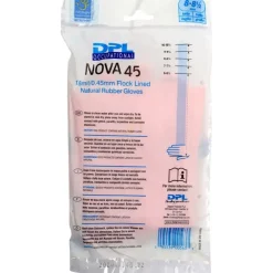 Latexhandsker med velour - Størrelse 8-8,5 - 12 par