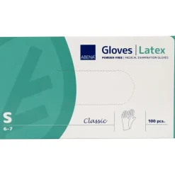 Latexhandsker Nature Abena Classic S pudderfri - 100 stk