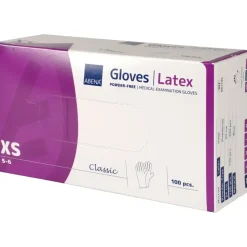 Latexhandsker nature ABENA Classic XS pudderfri - 100 stk