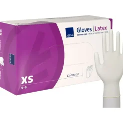 Latexhandsker nature ABENA Classic XS pudderfri - 100 stk