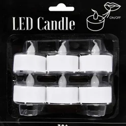 LED Fyrfadslys Højde 35 mm diameter 38 mm | 6 stk