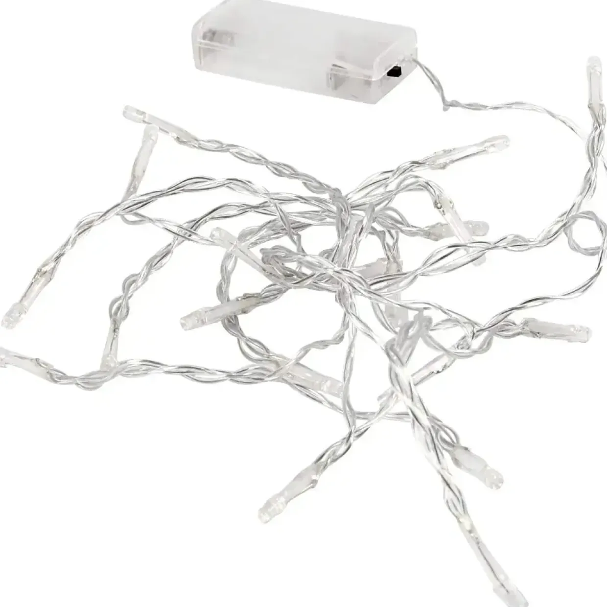 LED Lyskæde - Transparent 3,15 m - Batteridrevet - 20 LED