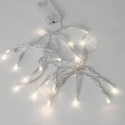 LED Lyskæde - Transparent 3,15 m - Batteridrevet - 20 LED