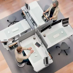 Leitz Bordplade t/sidde/ståbord 140x80cm Ergo hvid