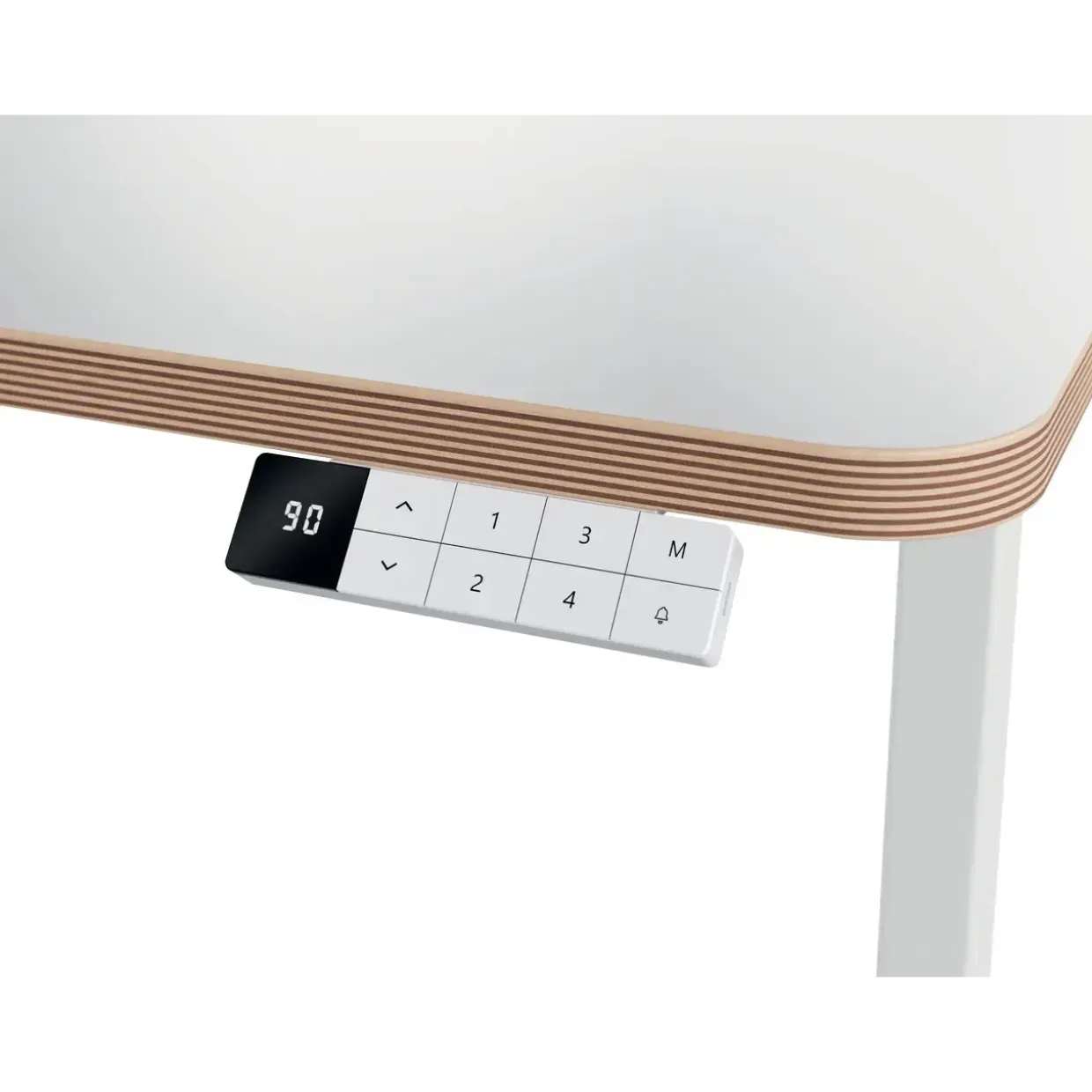 Leitz Bordplade t/sidde/ståbord 140x80cm Ergo hvid