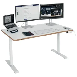 Leitz Bordplade t/sidde/ståbord 140x80cm Ergo hvid