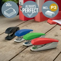 Leitz NeXXt Recycle hæftemaskine blå 30 ark - Køb minimum 6 stk.